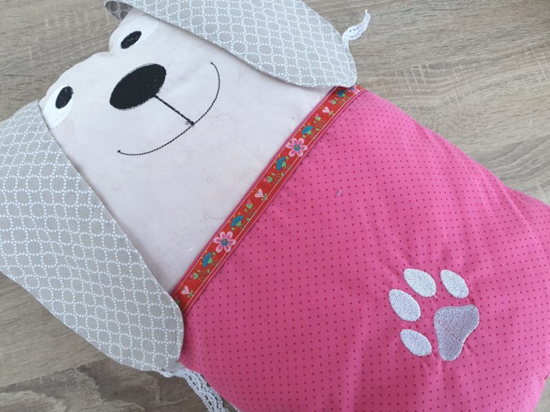 Nestchen Kissen für Bettumrandung in Form eines Hund