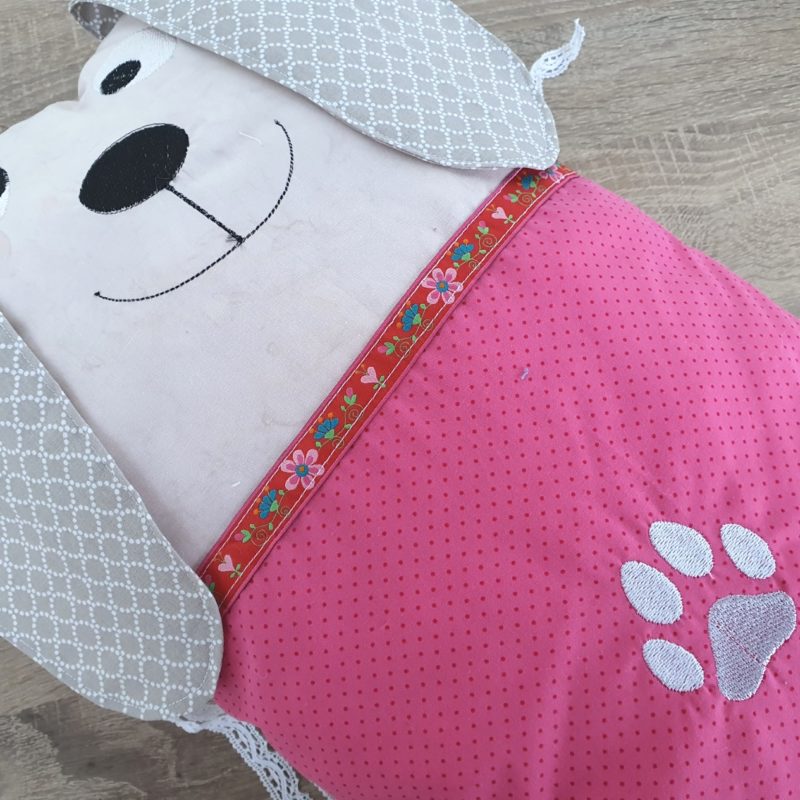 Nestchen Kissen für Bettumrandung in Form eines Hund