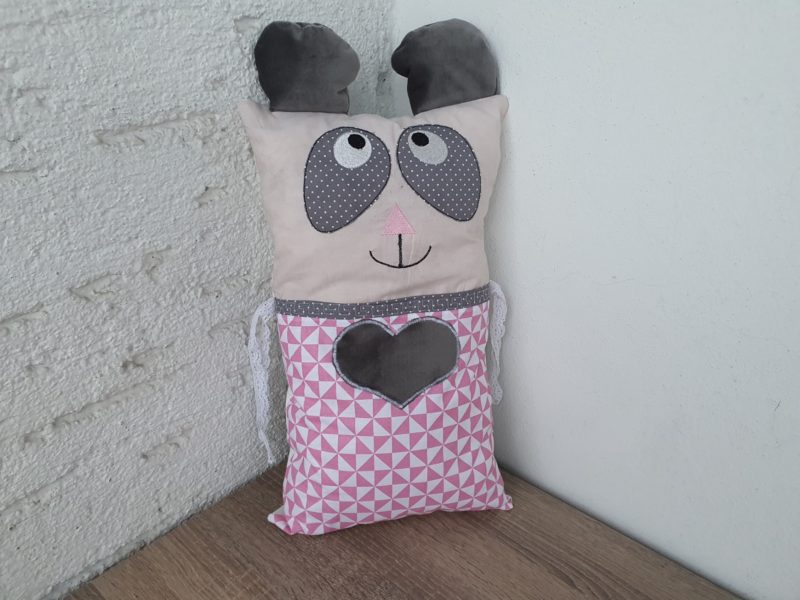 Nestchen Kissen für Bettumrandung in Form eines Panda