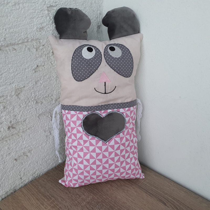 Nestchen Kissen für Bettumrandung in Form eines Panda