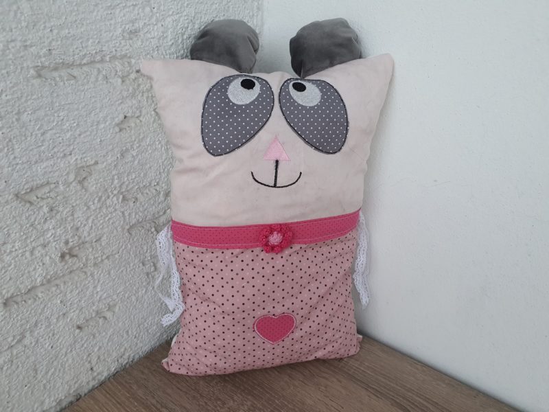 Nestchen Kissen für Bettumrandung in Form eines Panda