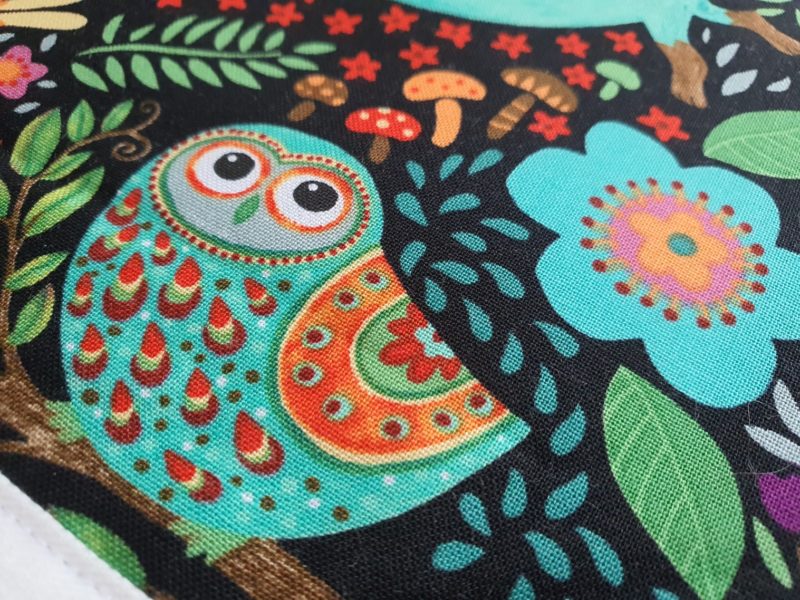 Tischsets Platzdeckchen handmade Patchwork Design "Doppeltes Herz"