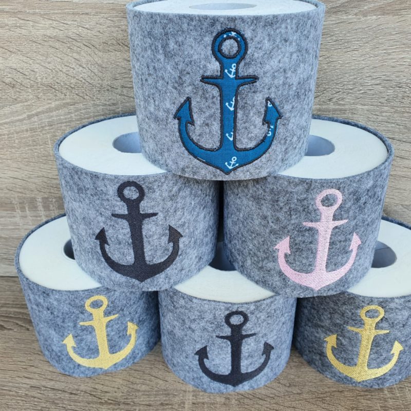 Klorollen Banderole nordische Symbole Anker