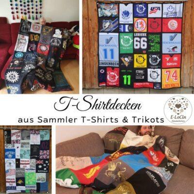 T-Shirtdecken nähen lassen aus deinen Sammler T-Shirts, Band T-Shirts und Souvenir T-Shirts.