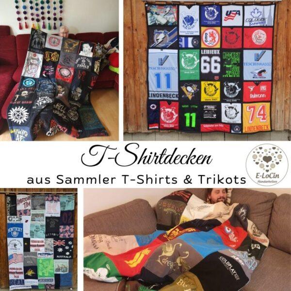 T-Shirtdecken nähen lassen aus deinen Sammler T-Shirts, Band T-Shirts und Souvenir T-Shirts.