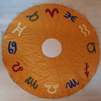 Decke für astrologische Systemaufstellung 2 m Ø, Horoskop Teppich