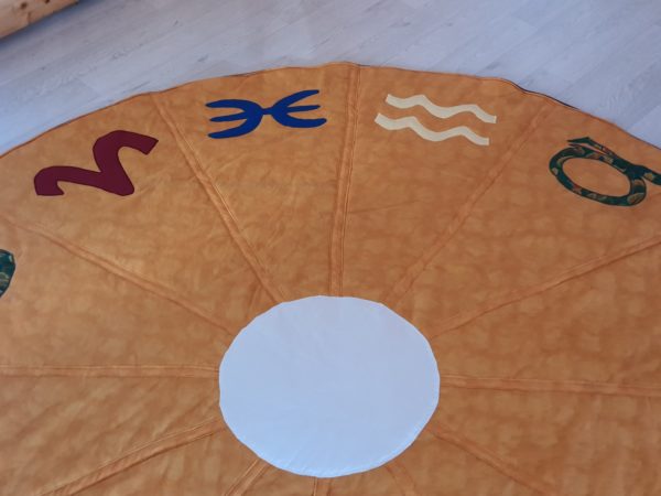 Decke für astrologische Systemaufstellung 2 m Ø, Horoskop Teppich