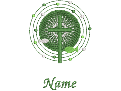 Geschenk zur Erstkommunion - Gotteslobhülle strahlendes Kreuz mit Name. Aus Filz bestickt.