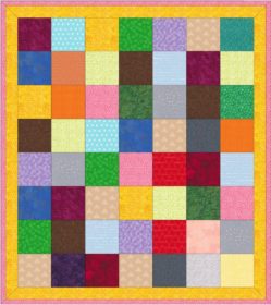 bunte Patchworkdecke DouDou bis XXL 2 x 2 m groß nähen lassen