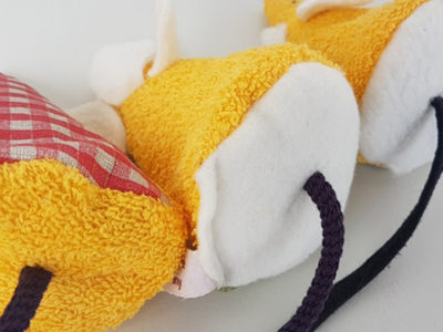 Katzenspielzeug mit Baldrian, MIC-Mause, handmade