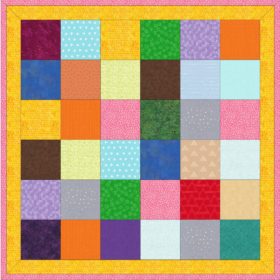 bunte Patchworkdecke DouDou bis XXL 2 x 2 m groß nähen lassen