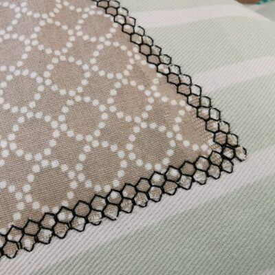 Detail - schöne Applizierstiche