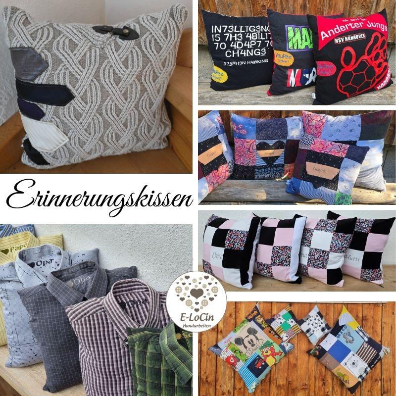 Erinnerungskissen aus Kleidung