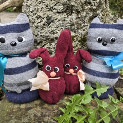 Sonderanfertigung Sockentiere für Gabriele