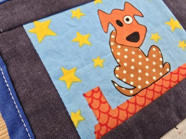 Tassenteppich, mug rug, Tassenuntersetzer aus Stoff genäht