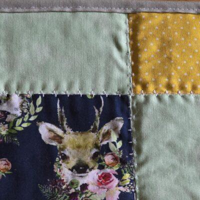 Platzsets "Waldtiere" 4er Set Patchwork / Cocktail Untersetzer / Patchwork Mitteldeckchen, Table Topper
