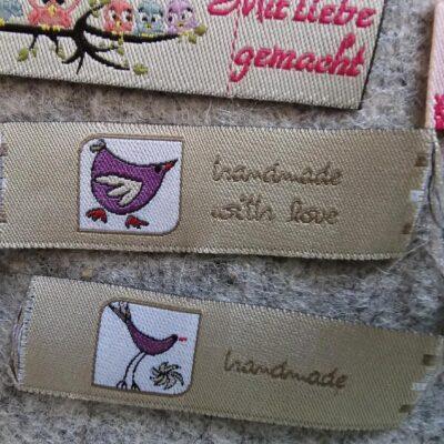 Flohmarkt - Stoffetiketten, handmade Labels