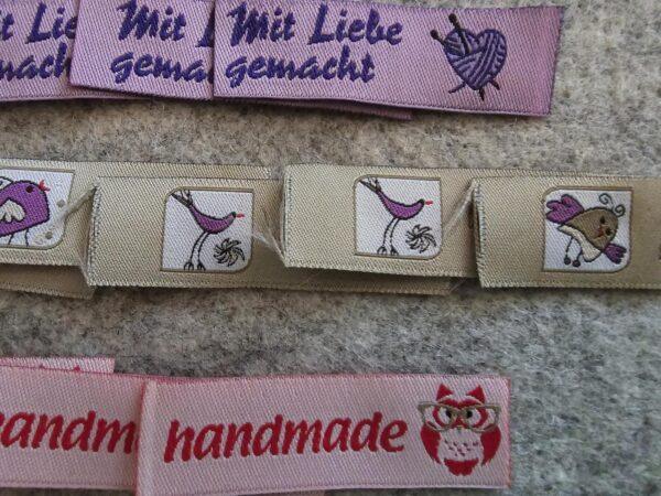 Flohmarkt - Stoffetiketten, handmade Labels