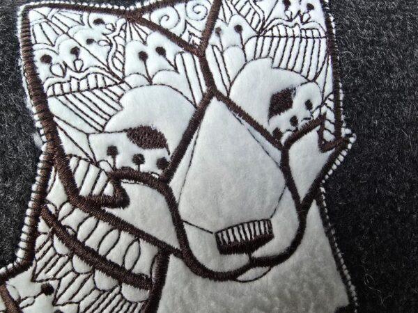 Kissen "Boho Fuchs" Stickbild – Bild 2