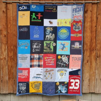 Patchworkdecke aus Kleidung Verstorbener – Bild 31