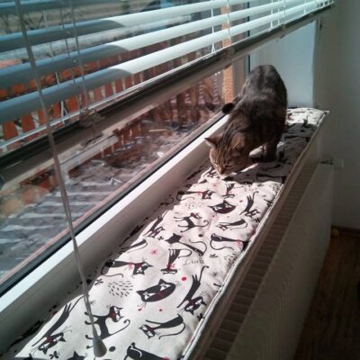 Ich nähe Polster, Unterlagen und vor allem Fensterbankkissen in vielen Wunschgrößen und Wunschlängen zentimetergenau und passgenau aus dem Stoff deiner Wahl.