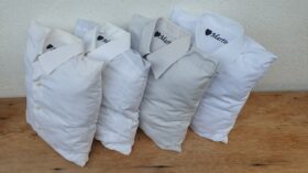 Erinnerungskissen genäht aus Lieblingskleidung und Kleidugn von Verstorbenen.