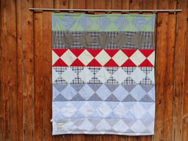 Patchworkdecke UHRENGLAS – Bild 4