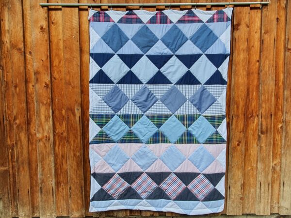 Patchworkdecke UHRENGLAS