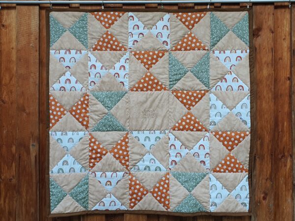 Patchworkdecke UHRENGLAS – Bild 2