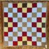 Patchworkdecke genäht aus kleinen Patches 20 x 20 cm