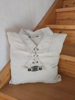 Erinnerungskissen genäht aus Lieblingskleidung und Kleidugn von Verstorbenen.