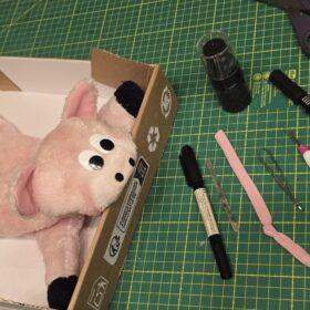 Stofftierrettung und Stofftier Reparatur. Hier das OP Besteck