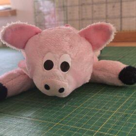 Stofftierrettung und Stofftier Reparatur. Gesichtchen nachher