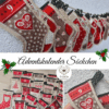 24 Adventskalender Söckchen - fertig zum Dekorieren