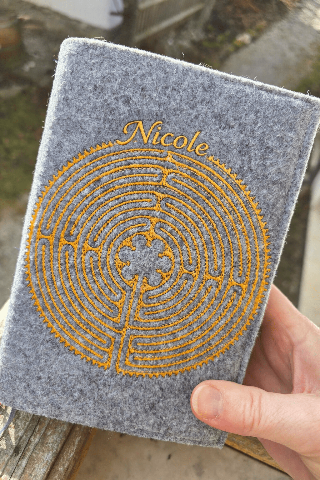 Gotteslobhülle mit integriertem Namen