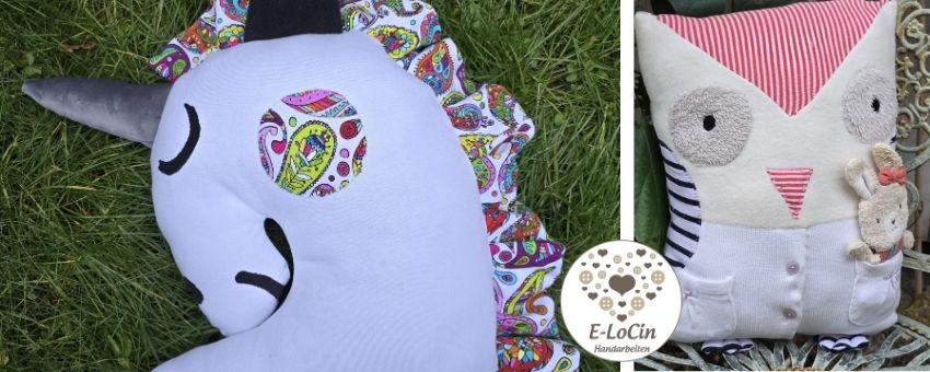 Erinnerungsstücke wie Erinnerungskissen aus Kleidung von Verstorbenen oder eigener Kleidung