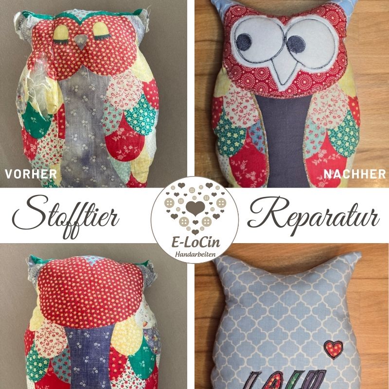 Stofftierreparatur, Reparatur von Stofftieren, Lieblingskuscheltiere wieder aufpolstern, reparieren, neu nähen