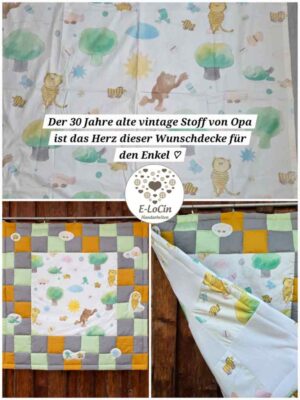 Patchworkdecke nähen lassen nach deinen Vorstellungen, aus deinen Wunschstoffen und Farben.