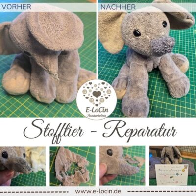 Reparatur von Kuscheltieren und Stofftieren. Stofftierklinik und Stofftierreparatur in Polling, Oberbayern. Nahe München
