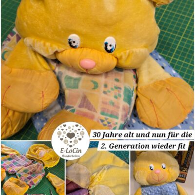 liebevoll und mit Ruhe reparierte Stofftiere als bleibende Erinnerung.