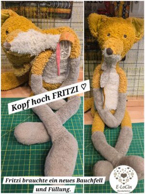 liebevoll und mit Ruhe reparierte Stofftiere als bleibende Erinnerung.