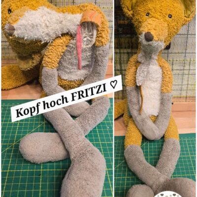 liebevoll und mit Ruhe reparierte Stofftiere als bleibende Erinnerung.