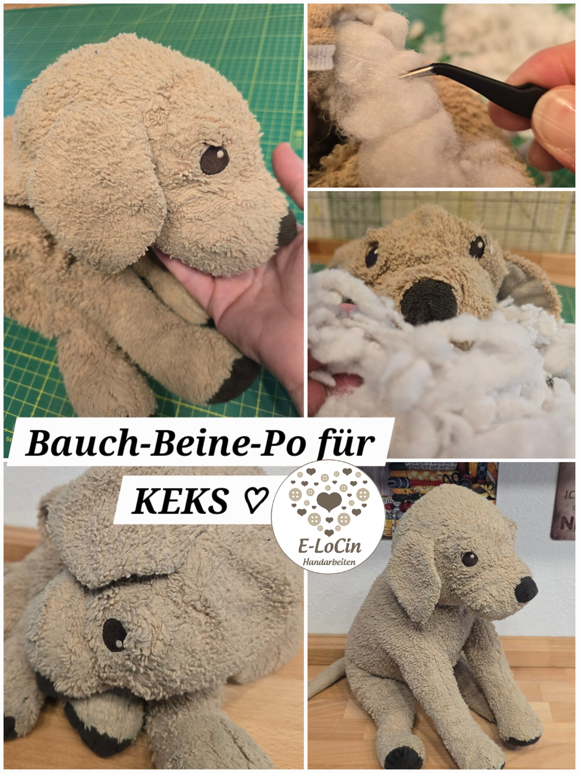 liebevoll und mit Ruhe reparierte Stofftiere als bleibende Erinnerung.