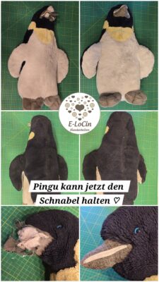 Stofftier Reparatur, Kuscheltierreparatur und Restaurierung von kleinen und großen Stofftieren