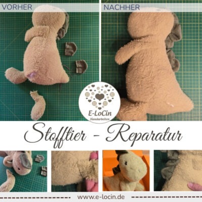 Reparatur von Kuscheltieren und Stofftieren. Stofftierklinik und Stofftierreparatur in Polling, Oberbayern. Nahe München
