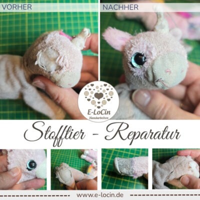 Reparatur von Kuscheltieren und Stofftieren. Stofftierklinik und Stofftierreparatur in Polling, Oberbayern. Nahe München