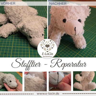 kleiner Eisbär brauchte neue Füllung und Stabilisierung