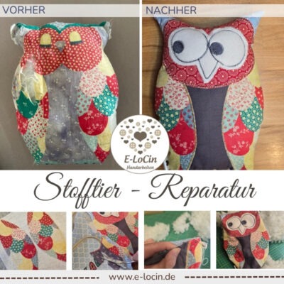 Reparatur von Kuscheltieren und Stofftieren. Stofftierklinik und Stofftierreparatur in Polling, Oberbayern. Nahe München