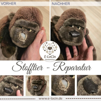 Gorialla brauchte eine neue Ledernase, die nachmodeliert wurde