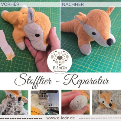 Reparatur von Kuscheltieren und Stofftieren. Stofftierklinik und Stofftierreparatur in Polling, Oberbayern. Nahe München